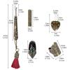 Retro Metal Seam Ripper With Magnetic Needle Threader And Thimble Finger Cover For Sewing Clothing Repair and Tailoring