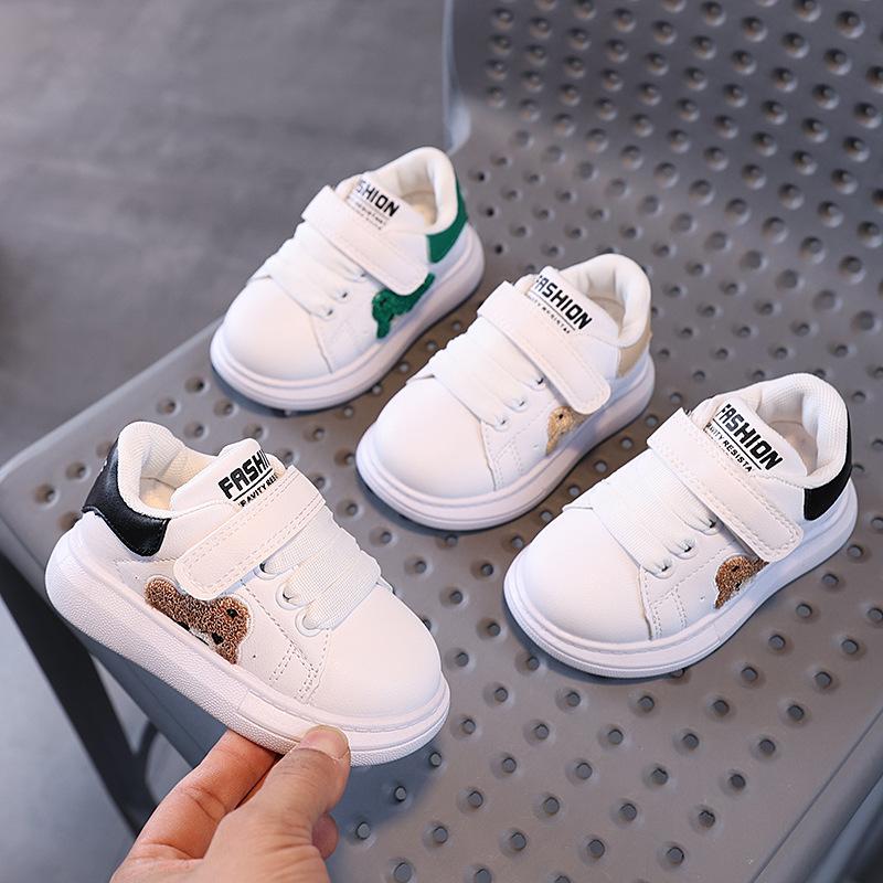 Baby Little Bear Sneakers Toddler Fashion Sports Shoes for Boys Girls Flats Walking Shoes Soft Sole Kids Sneakers