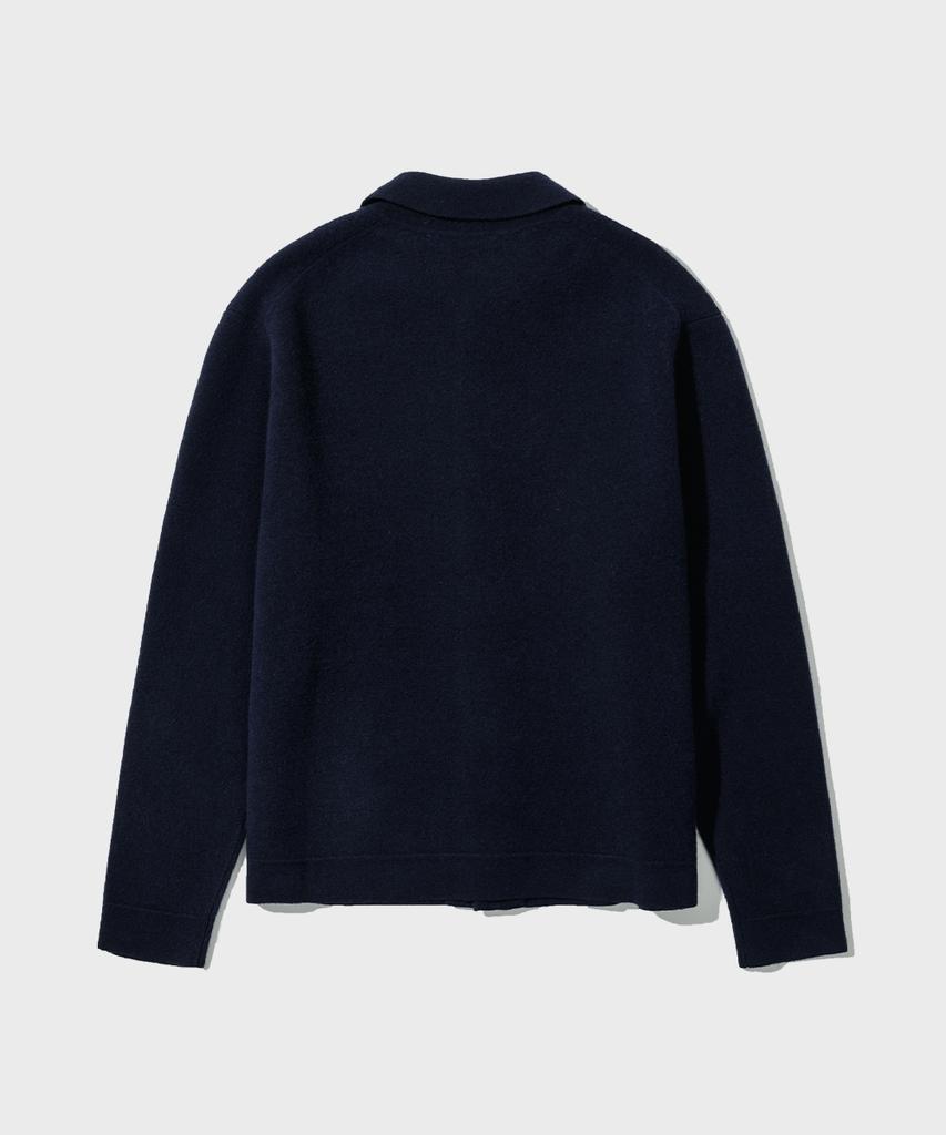 Intempomood Standard Open Collar Cardigan_Navy
