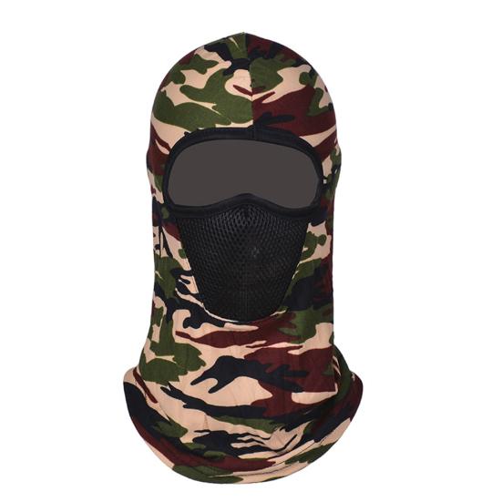 Unisex Camouflage Print Dust Proof Full Face Cover Neck Gaiter Cycling Balaclava
