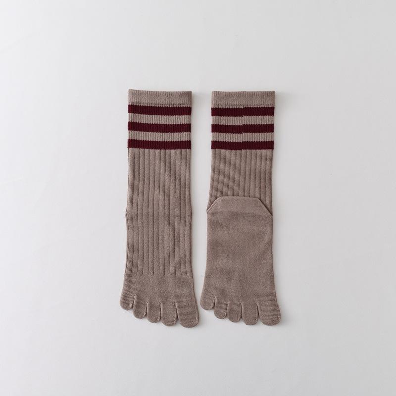Yoga Five-Finger Socks Children'S Medium Tube Split-Toe Socks Boneless Breathable Comfortable Pilates Women'S Socks Fitness Sports Socks Stockings