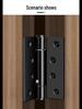 Invisible Spring Hinge: Automatic Rebound, Folding, Damping Door Closer for Silent Positioning On Hidden Wooden Doors.