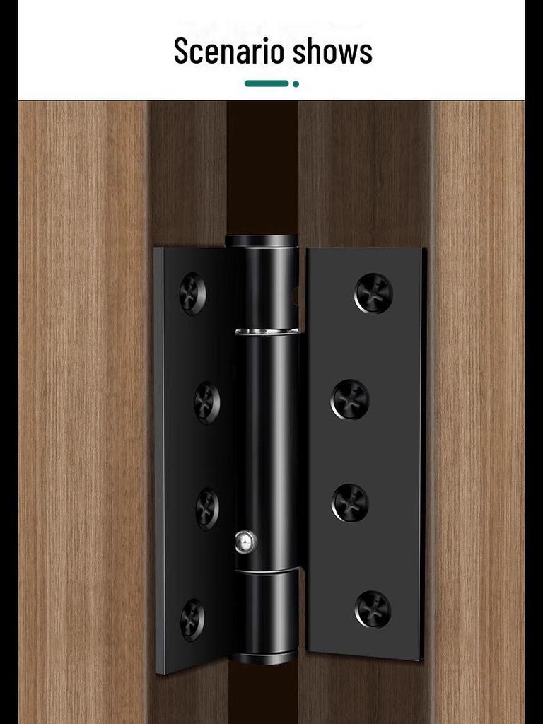Invisible Spring Hinge: Automatic Rebound, Folding, Damping Door Closer for Silent Positioning On Hidden Wooden Doors.