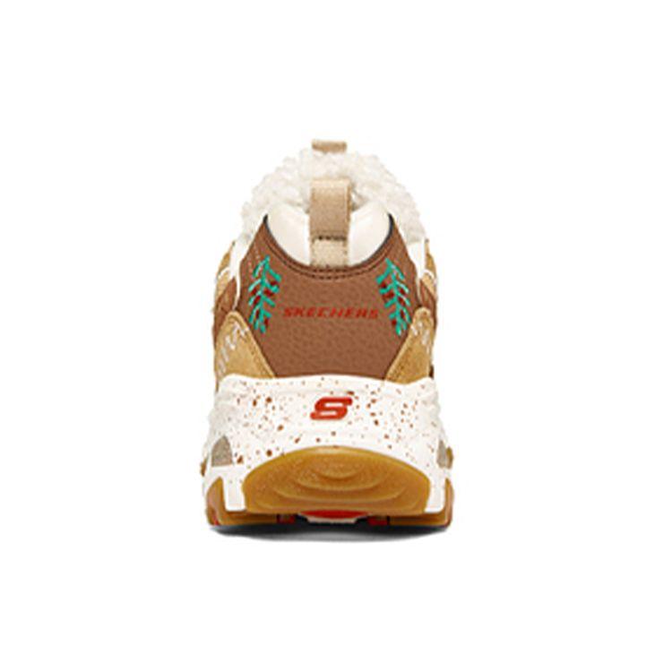 Skechers DLites 1.0 Snow Cake Shoes Women Sneakers Brown 149257-TNBR