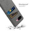 For Google Pixel 9a Case Cloth + Hard PC Phone Cover with Dual Card Slots