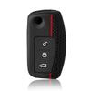 For Ford Focus mk2 C Max S-MAX EcoSport Fusion Fiesta Mk7 Cowgar Mondeo 2 Mustang Mach silicone car key case cover key holder