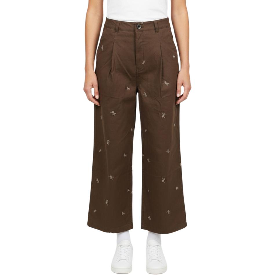 Vans Casual Pants Women s Dark Brown Moderate Straight Fit Pants VN000THKGMK L