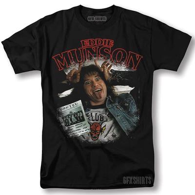 Hellfire Club Shirt Stranger Things Eddie Munson Rock Grafik T-Shirt