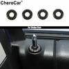 4pcs Carbon Fiber Car Door Lock P Bolt Ring Trim For Dodge RAM 1500 2010+ABS