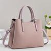 Pu Leather Large Shoulder Bag With Multiple Pockets For Office And Daily Use
