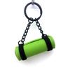 Yoga Mat Mini Foam Roller Sleutelhanger Sport Stijl Siliconen Schuim Sleutelhanger Kleinood Creatief Hoe Te Yoga Sleutelhanger