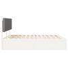 Bed Frame with Upholstered Headboard Light Grey 180 x 200 cm