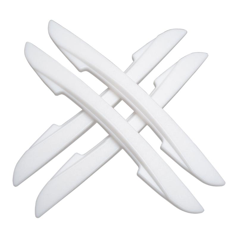 

4Pieces Vehicle Rear View Mirror Cover Door Edge Guards Strips Stickers Suitable for Scratch Prevention Long Lasting Use білий