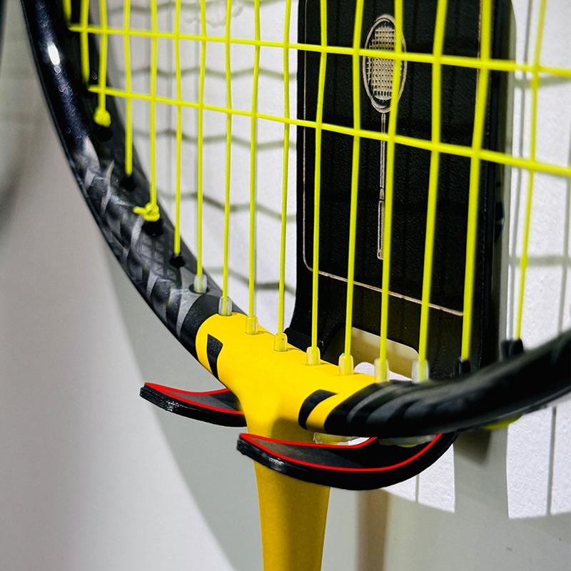 Universal Tennis Racket Wall Mounted Racket Rack Vertical Display Stand Stainless Steel Wall Hook Badminton Racket Holder