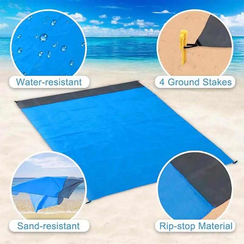 Waterdichte Strandmat Extra Groot Outdoor Camping Mat Deken Opvouwbaar Zandvrij Zakmatras Draagbaar Lichtgewicht Picknickmat
