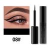 Kühler schwarzer Eyeliner Farbiges Eyeliner-Stift Wasserdichter, ölbeständiger und wischfester matter Eyeliner