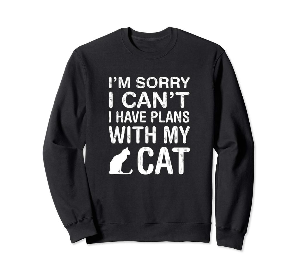 Planning with My Funny Kitten Pet Owner Gift Sweatshirt Cat, Lover,
