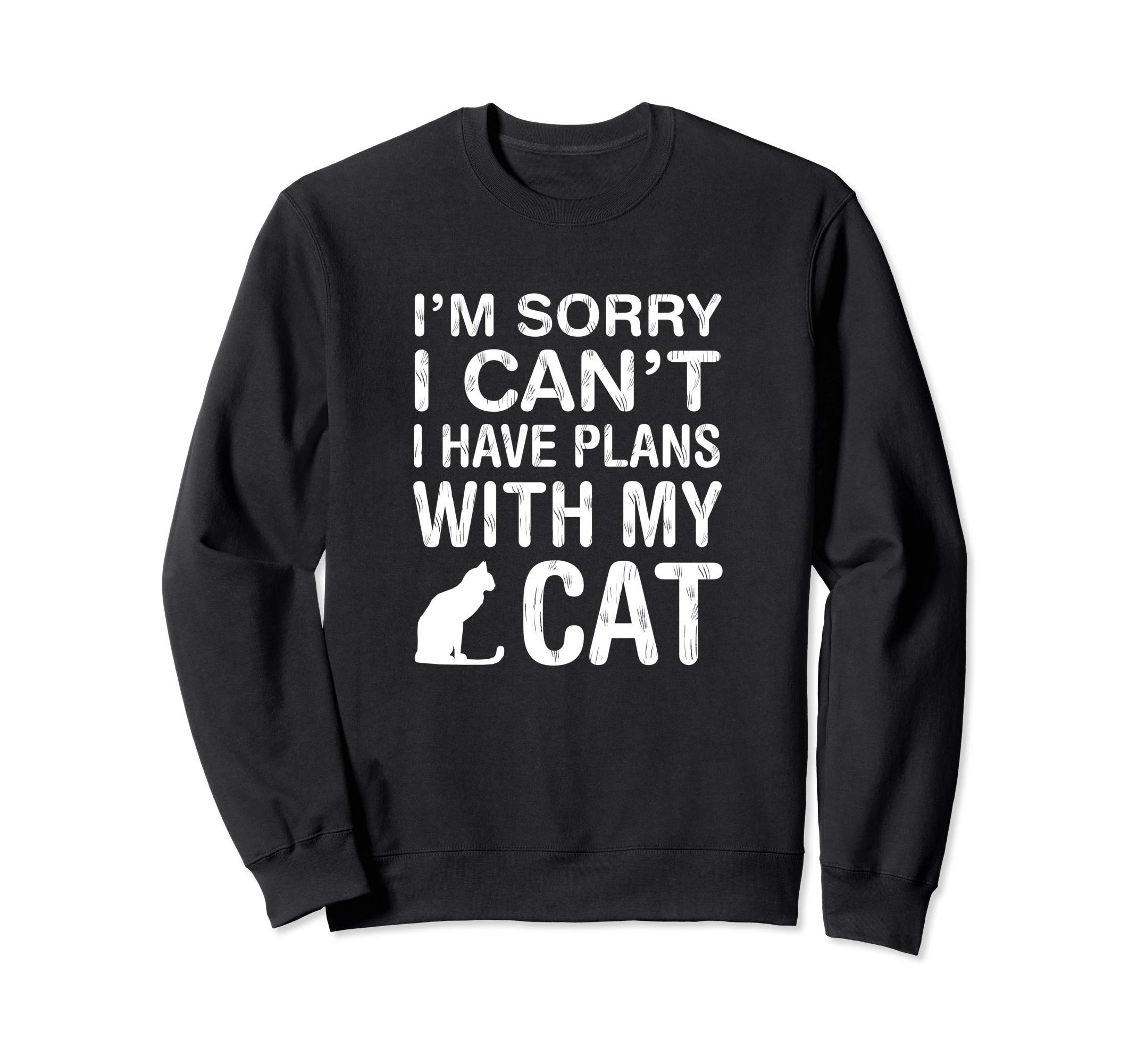 

Planning with My Funny Kitten Pet Owner Gift Sweatshirt Cat, Lover, чёрный