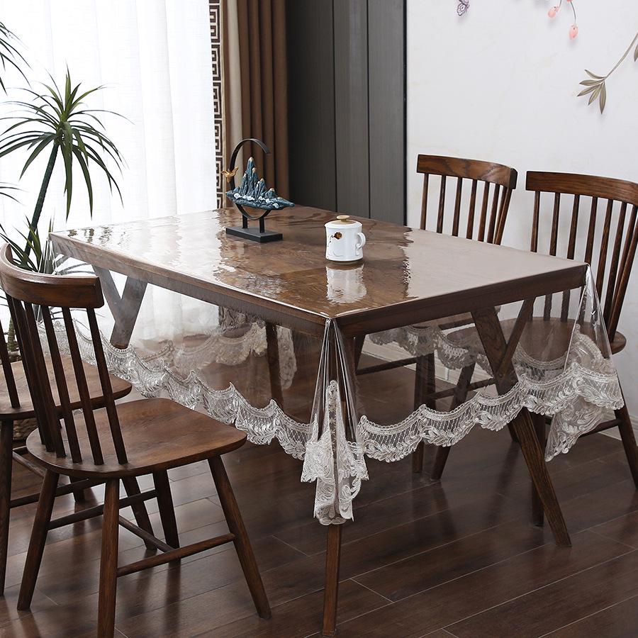 High-End PVC Tablecloth: Waterproof, Oil-Proof, Non-Slip, Wear-Resistant for Dining and Coffee Tables