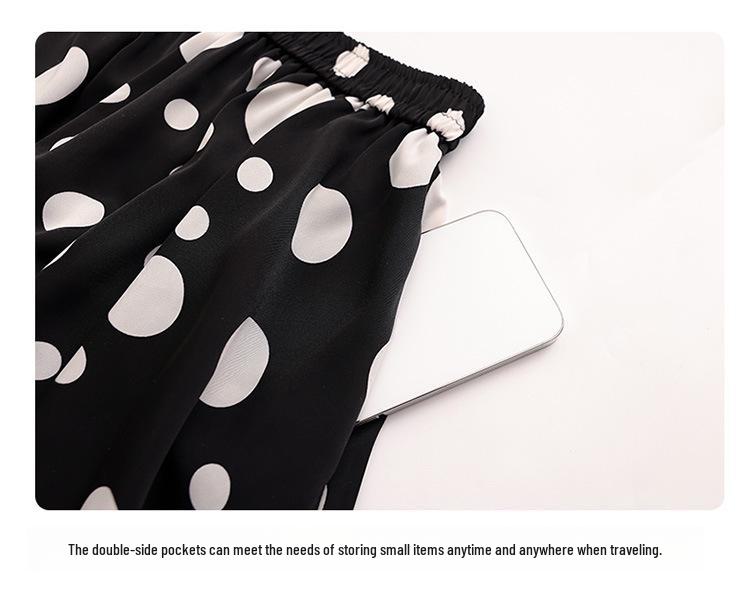 Women's Summer Floral Chiffon A-Line Skirt: Stylish, Fashionable, Elastic Waist, Flattering Design