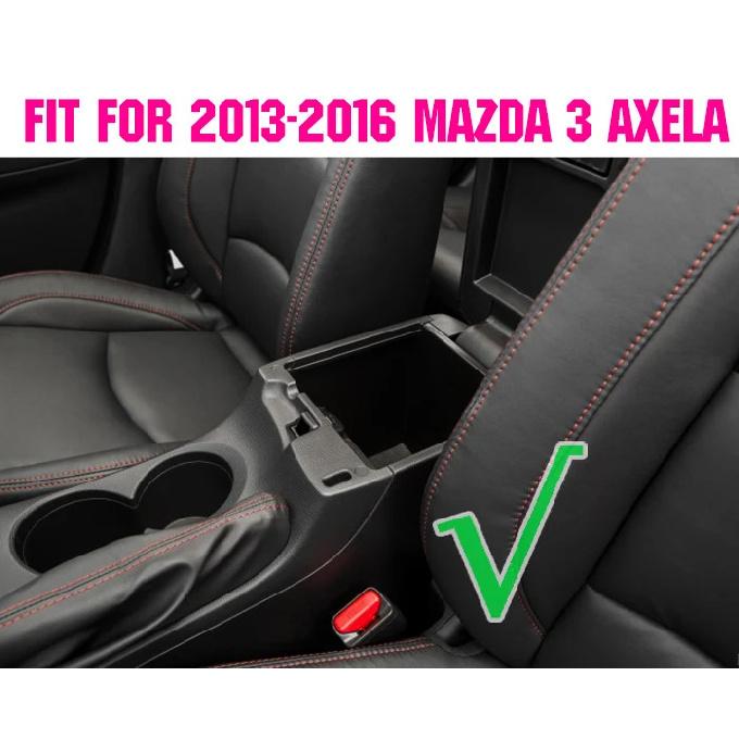 Para Mazda 3 Axela Bm 2013 2014 2015 2016 2017 Reposabrazos Reposabrazos Almacenamiento Bandeja Consola Central Soporte Teléfono Guantera Bandeja Placa