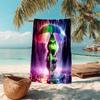 Christmas Gift Oscar Comedy Movie How the Grinch Stole Christmas Soft Beach Towel Outdoor Camping Vacation Swinging Beach Scarf Decorative Blanket B6