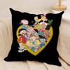 H-Hey ArnoldS Cushion Cover Silky Short Plush Double-Sided Printed Pillow Case for Sofa All Seasons Home Decor Gift