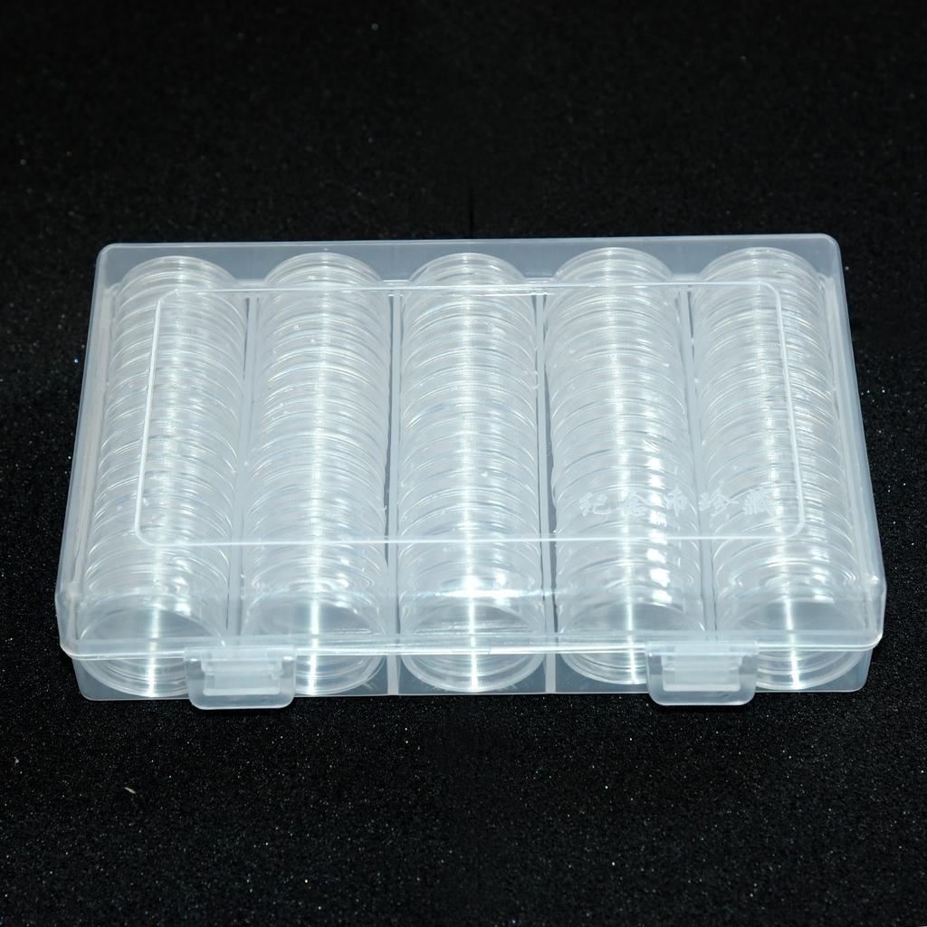Coin Box Case Display Collectible Organizer Clear Supplies High quality