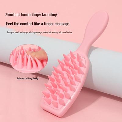 Silikon-Kopfhautmassagekamm für Haarpflege und Reinigung