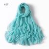 58 Colors Women Candy Color Voile Scarf Plain Solid Pashmina Female Warm Cotton Viscose Scarves Blanket Shawls And Wraps Bufanda