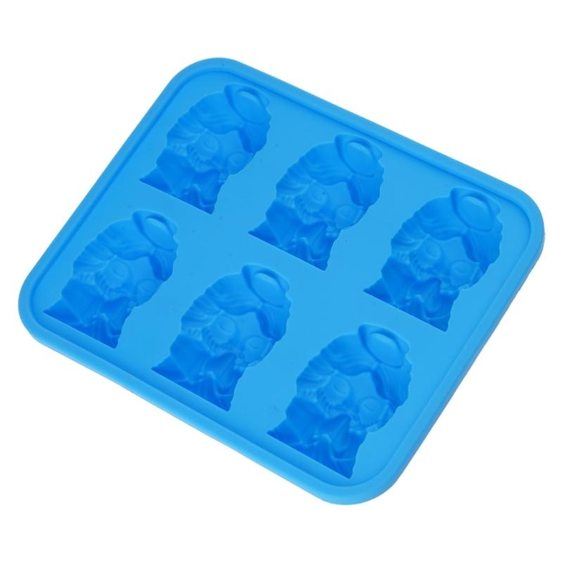 Ice Tray Silicone Molds 6 Cavities Prayer Figure Silicone Molds For Making Chocolate Jelly Candies Cocktails Drinks