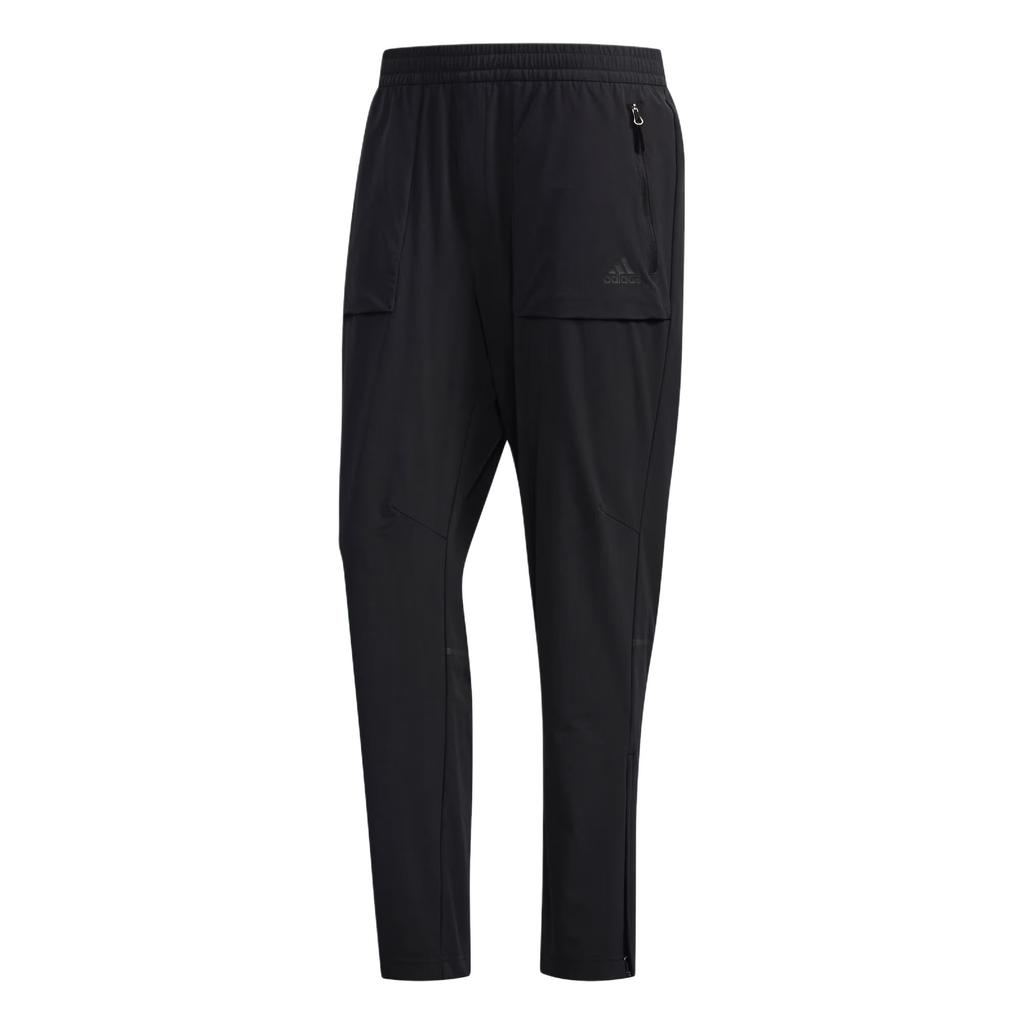Adidas Loose Simple Casual Elastic Knit Sports Pants Men Bottoms Black EH3741