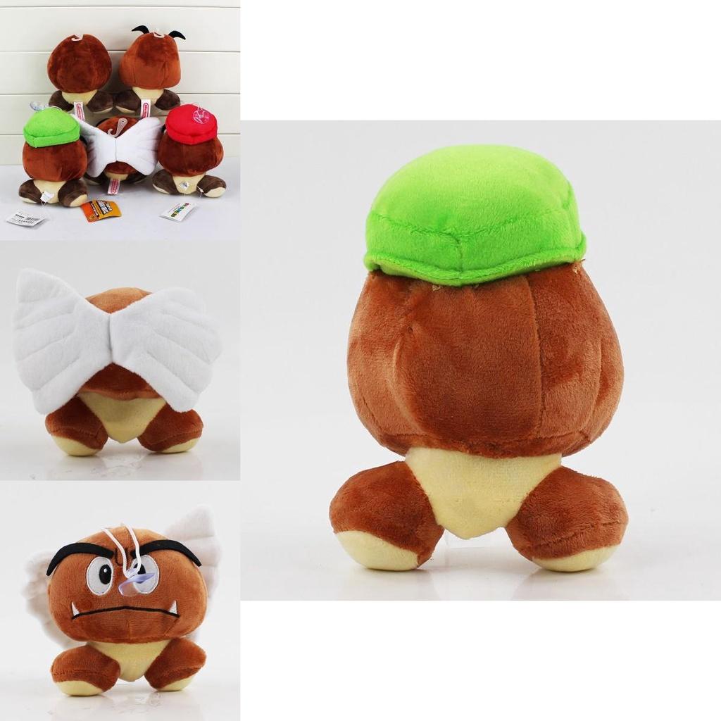 Adorável Brinquedo de Pelúcia Cogumelo Goomba do Super Mario Para Presentes de Crianças e Decoração de Casa