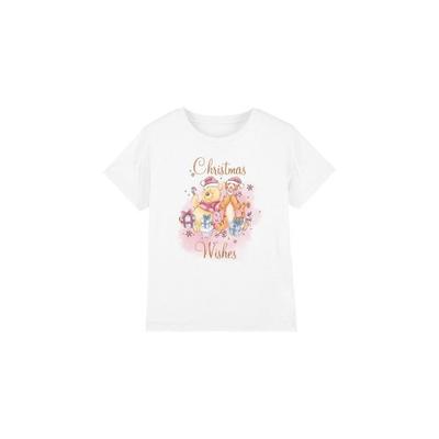Childrens/Kids Christmas Wishes Pooh Tigger Piglet T-Shirt