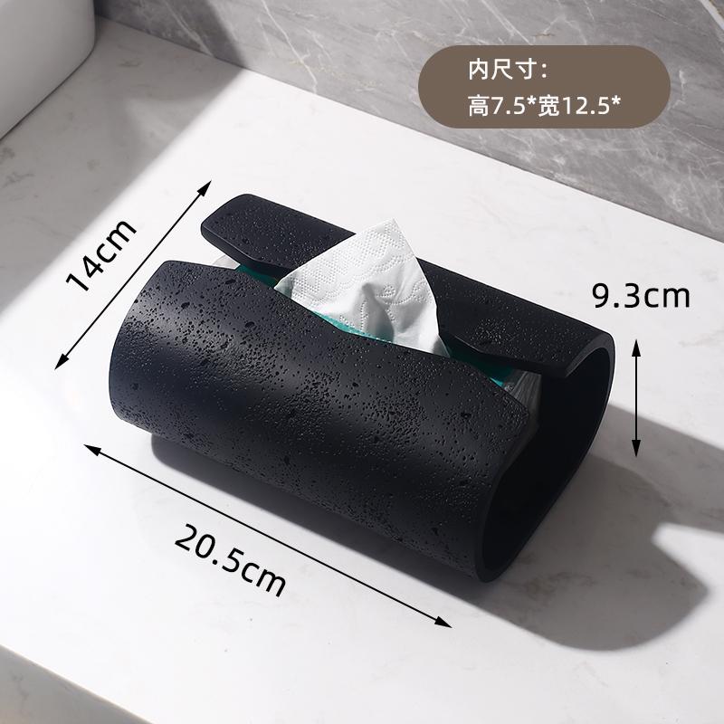 

Luxury Stone Tissue Box Creative Modern Chinese-Style Desktop Paper Holder Organizer for Living Room