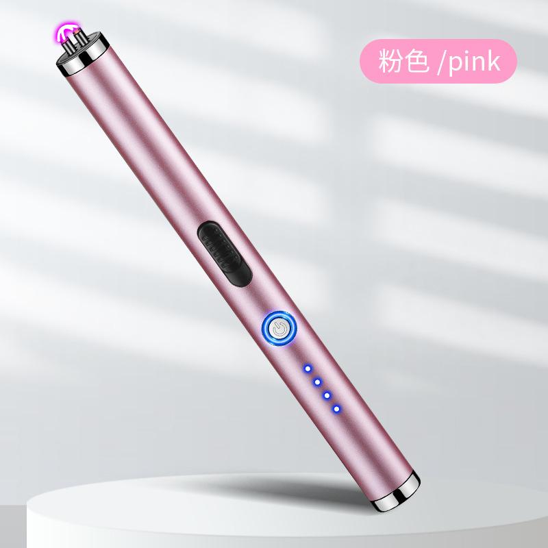 NEW Creative USB Pulse Double Arc Igniter Kitchen Long Pole Igniter Outdoor Windproof Pulse Lighter Cigarette Accessorie Gift