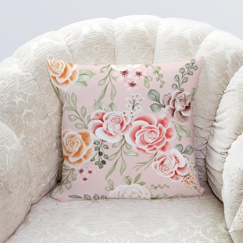 Fashion Harajuku Rose Decorative Pillowcase Printed Sofa Chair Bedside Body