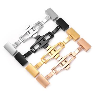 Uhrenarmband-Verschluss, automatisch, einfache Installation, Doppelklick-Schmetterlingsfalt-Uhrenarmband-Verbinder für den täglichen Gebrauch