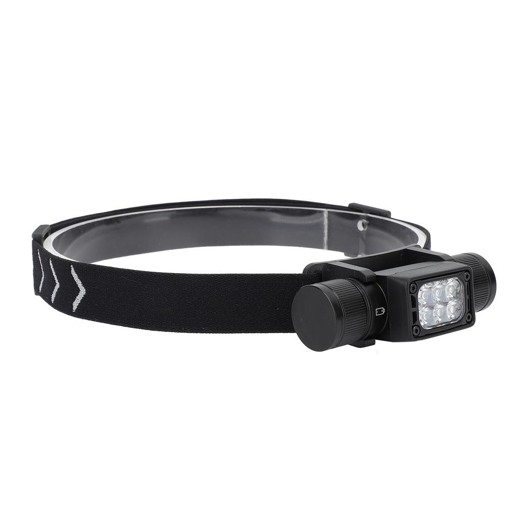 LED Headlamp 7 Modes Aluminum Alloy Waterproof USB Rechargeable Lightweight Head Lamp Flashlight