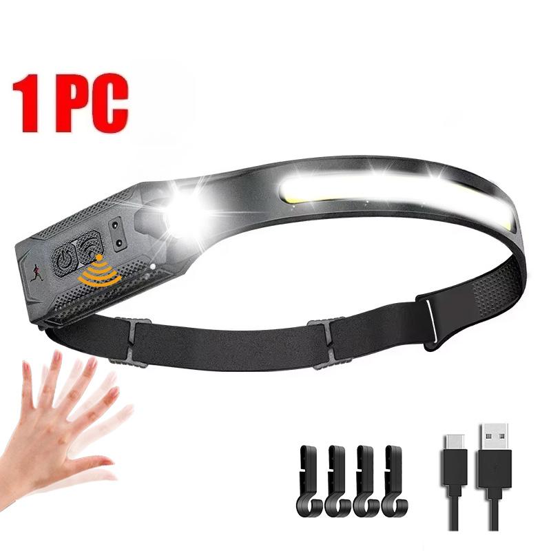 270° Floodlight Sensor Led Headlamp,Super Bright Flashlight,USB-C Rechargeable Headlight,For Running,Cycling,Camping&Working