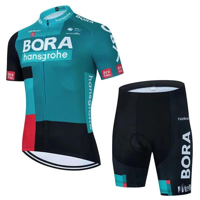Tour De France Team BORA Cycling Suit Short-sleeved Suit Quick-drying Overalls Cycling Pants Men s Summer Road Cycling Suit XS