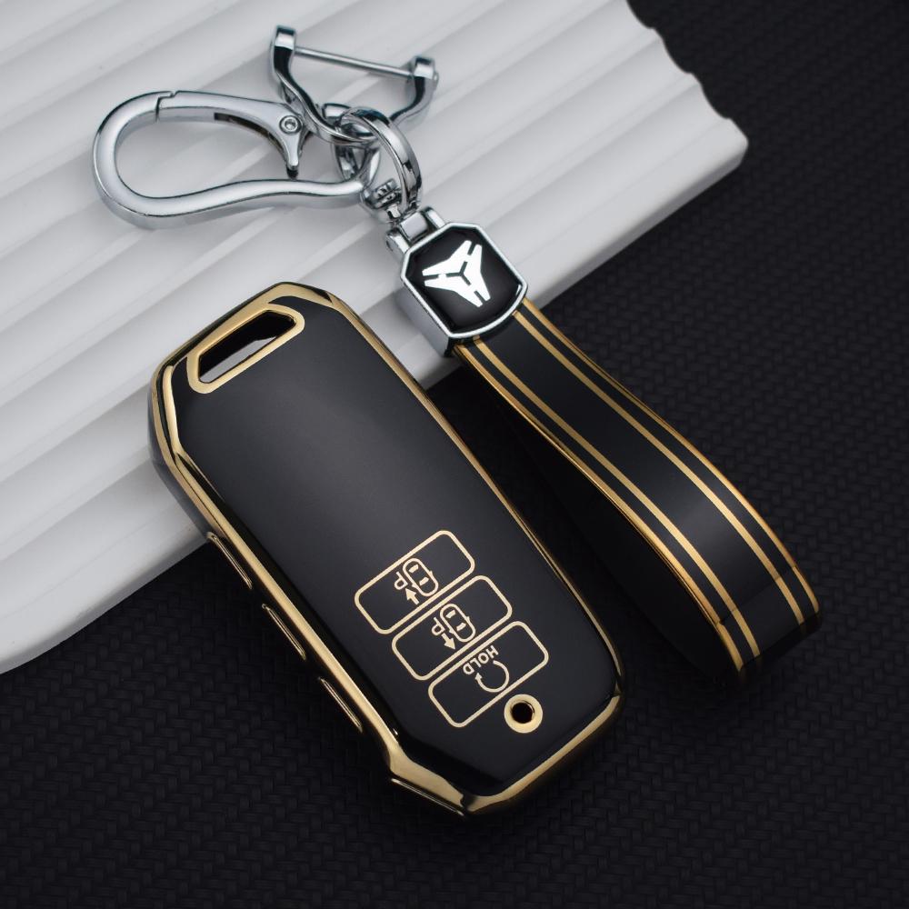 Złote 7-przyciskowe etui na kluczyk samochodowy TPU dla Kia 2022 Sportage 2023 Niro Hybrid 2021 Sorento 2021 2022 MQ4 2022 EV6 GT-Line K8 V6