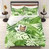 Cartoon Palm Leaf Duvet Cover Bedding Set Cute for Kids Teens Girls Bedroom Decoration Duvet Cover Easter Gift Friends