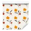 Cottagecore Flowers Wallpaper White, Cream, and Light Gray 50x1000