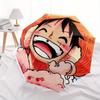 Luffy, Laughing Automatic Folding Umbrella with Sturdy Iron Frame, Portable Compact Travel Umbrella All-Season Use Parties010