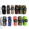 Seven-Core Paracord Survival Bracelet with Whistle & Compass