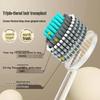 High-End Soft Bristle Toothbrush for Adults - Wave-Shaped Spiral Design, Family Pack