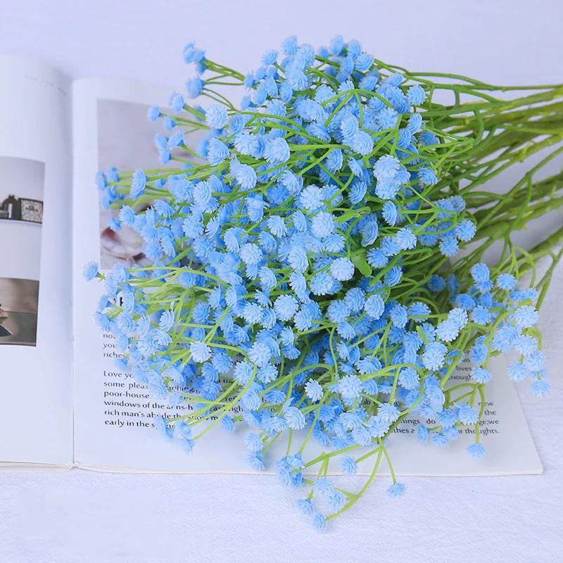 Branch Plastic Artificial Full Sky Stars Flowers Bouquet Multiple Colors 63cm Party Wedding Room Table Decorative Fake Plant