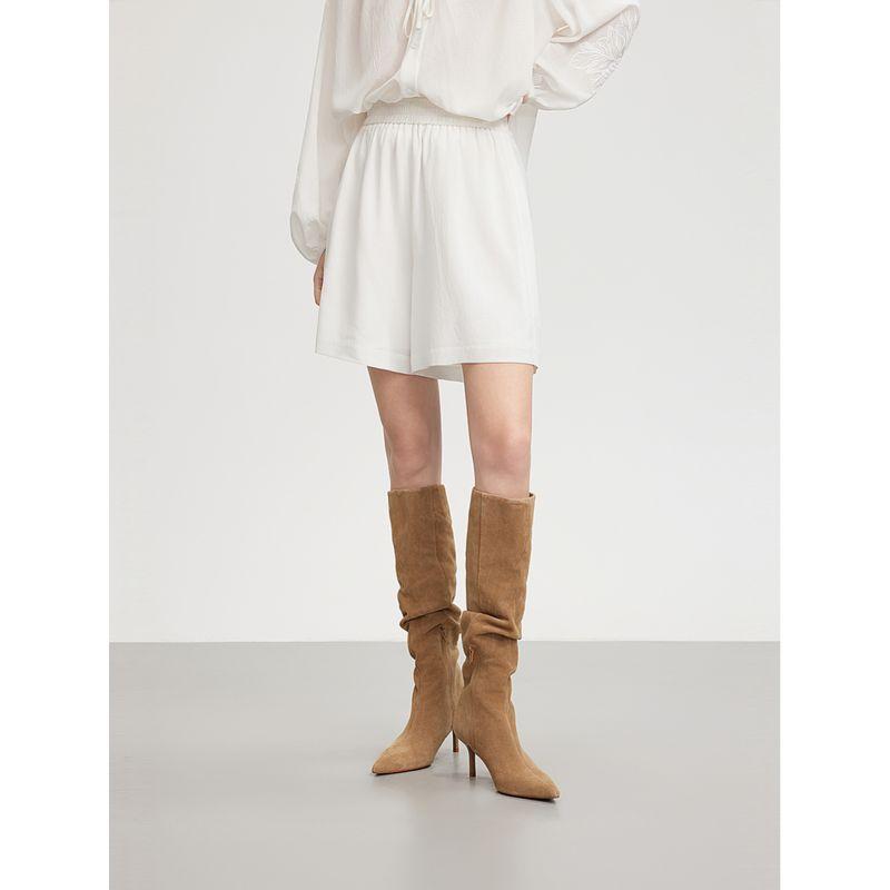 

[Same Style with Mall] Elle French style Old Money Style Casual Shorts Women 2025 Summer New High Waist Slimming Pants