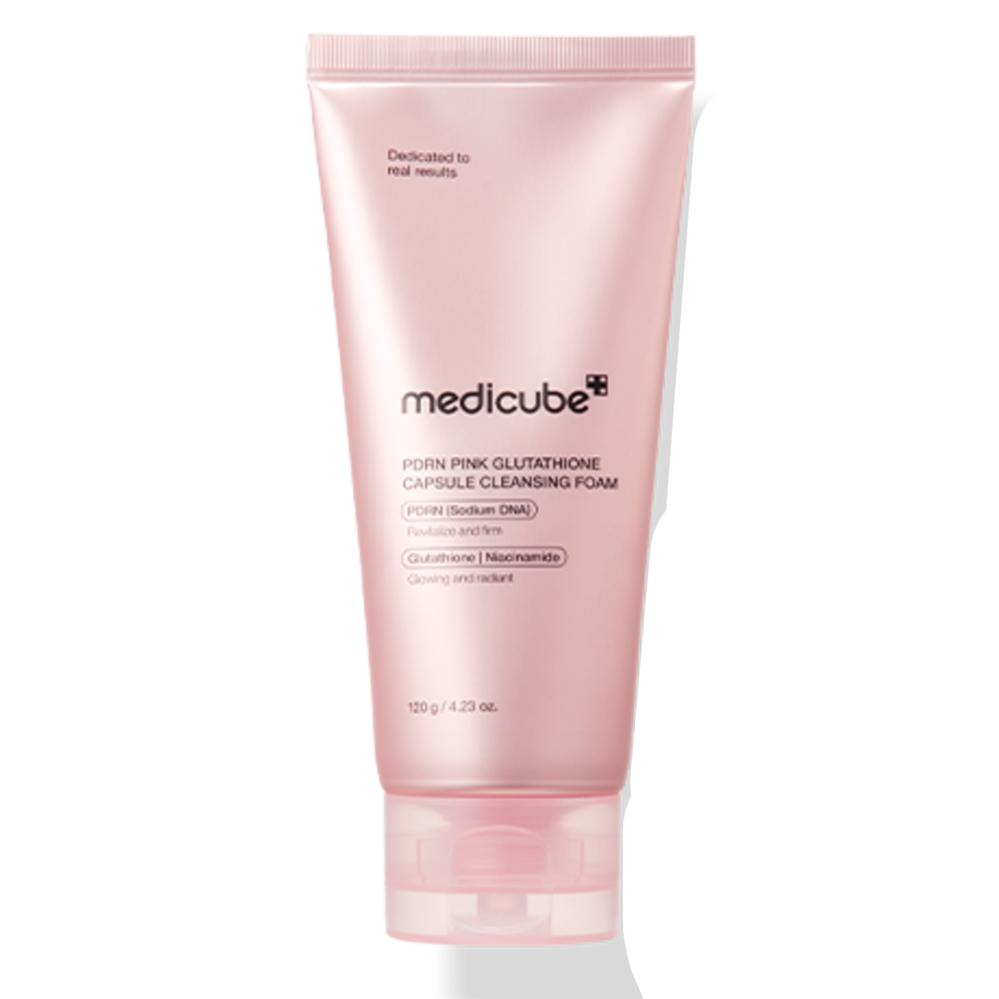 Medicube PDRN Pink Capsule Foam Cleanser 120ml - Deep Cleansing Pore Care, Korean 120ml(1pc)